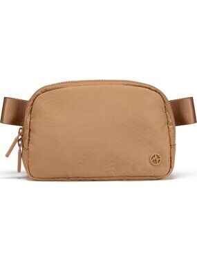 Women's Brown Water Repellent Waist Packs Crossbody Bags with Adjustable Strap